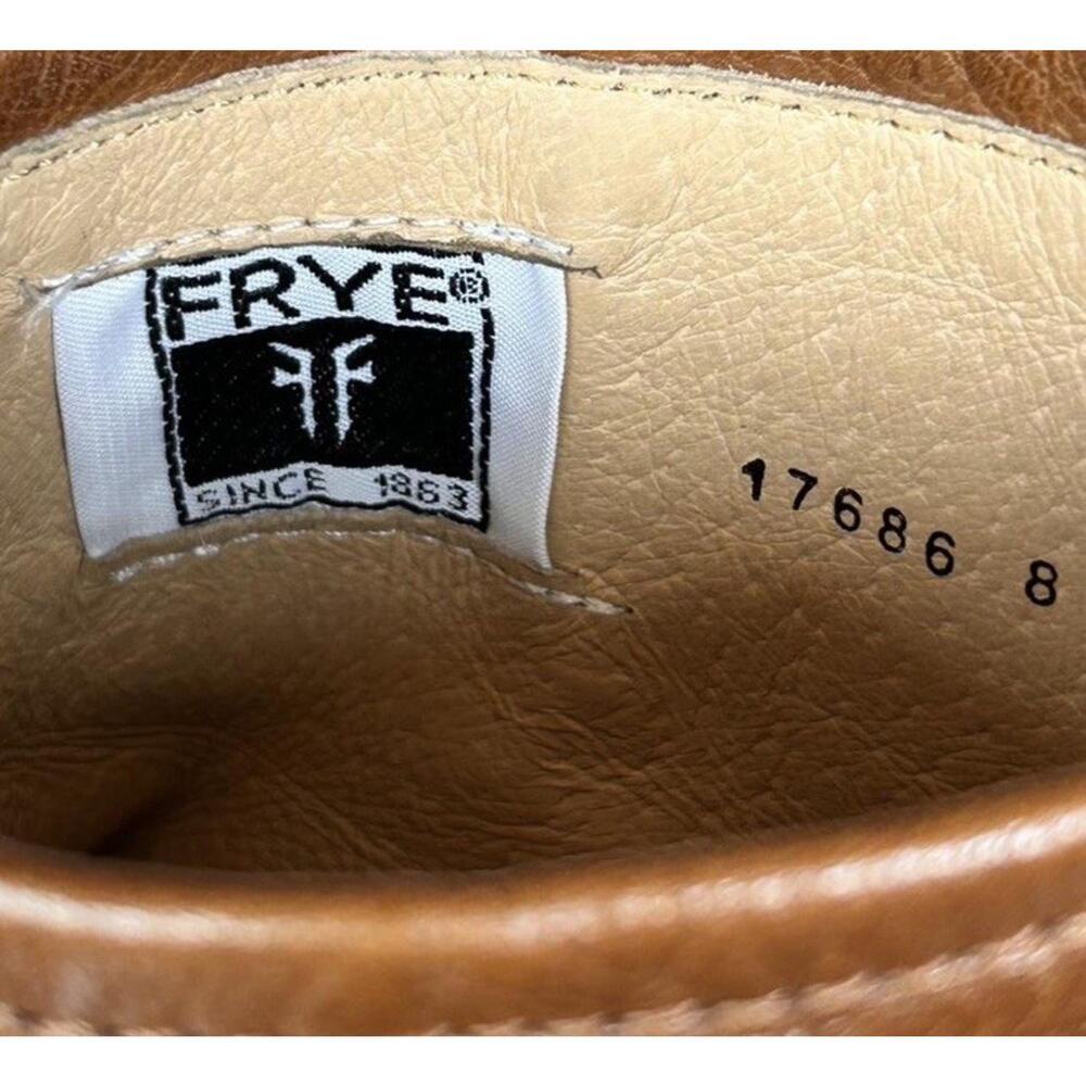 Frye Womens Brown Tan Leather Tabitha Harness Ankle Boots Size 8.5 Western - Picture 7 of 10